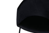 Cerreto Eetkamerstoel - Zwart Velours - Eetkamerstoelen - Rebellenclub