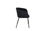 Cerreto Eetkamerstoel - Zwart Velours - Eetkamerstoelen - Rebellenclub