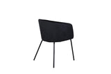 Cerreto Eetkamerstoel - Zwart Velours - Eetkamerstoelen - Rebellenclub