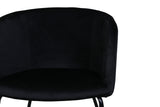 Cerreto Eetkamerstoel - Zwart Velours - Eetkamerstoelen - Rebellenclub
