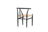Clun Eetkamerstoel - Zwart Beige - Eetkamerstoelen - Rebellenclub