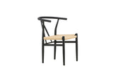 Clun Eetkamerstoel - Zwart Beige - Eetkamerstoelen - Rebellenclub