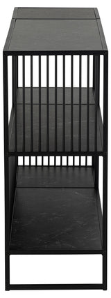 Clune Open Vakkenkast Laag - Zwart Marmerlook - Boekenkasten - Rebellenclub