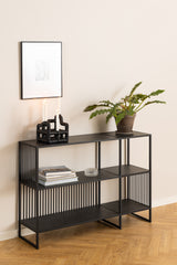 Clune Open Vakkenkast Laag - Zwart Marmerlook - Boekenkasten - Rebellenclub