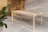 Crema Tuintafel - 180 x 90 cm - Whitewash - Rechthoekige Tuintafels - Rebellenclub