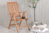 Crema Verstelbare Tuinstoel - Naturel Hout - Tuinstoelen - Rebellenclub