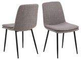 Eetkamerstoel Alesund - Set van 4 - Taupe - Eetkamerstoelen - Rebellenclub