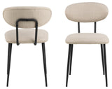 Eetkamerstoel Forshaga - Set van 2 - Beige - Eetkamerstoelen - Rebellenclub