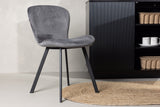 Eetkamerstoel Nesna - Set van 2 - Grijs - Eetkamerstoelen - Rebellenclub