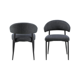 Eldor Eetkamerstoel - Set Van 2 - Donker Grijs - Eetkamerstoelen - Rebellenclub