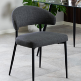 Eldor Eetkamerstoel - Set Van 2 - Donker Grijs - Eetkamerstoelen - Rebellenclub