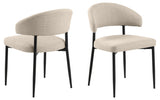 Eldor Eetkamerstoel - Set van 2 - Beige - Eetkamerstoelen - Rebellenclub