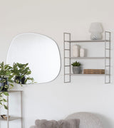 Elroze Hangkast - 48 x 17 cm - Grijs - Wandkasten - Rebellenclub