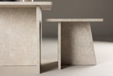 Eves Salontafel Set - 60 x 60 cm - Beige Marmerlook - Salontafels - Rebellenclub