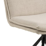 Goole Eetkamerstoel - Beige met mat zwart frame - Eetkamerstoelen - Rebellenclub