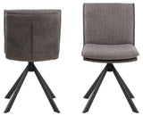 Goole Eetkamerstoel - Licht Grijs met mat zwart frame - Eetkamerstoelen - Rebellenclub