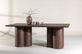 Grenaa Eetkamertafel - 210 x 100 cm - Donkerbruin - Eetkamertafels - Rebellenclub
