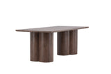 Grenaa Eetkamertafel - 210 x 100 cm - Donkerbruin - Eetkamertafels - Rebellenclub