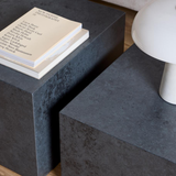 Gubbio Salontafel - 58 x 58 cm - Grijs - Set Van 2 - Salontafels - Rebellenclub