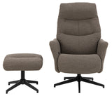 Gunto Fauteuil met voetsteun - Taupe - Fauteuils - Rebellenclub