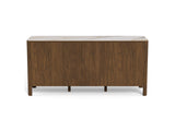 Leda Dressoir - 160 x 40 cm - Marmerlook / Gerookt Eiken