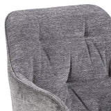 Harstad Eetkamerstoel - Antraciet met een Mat Zwart Frame - Eetkamerstoelen - Rebellenclub