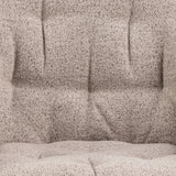 Harstad Eetkamerstoel - Beige Bouclé met een Mat Zwart Frame - Eetkamerstoelen - Rebellenclub