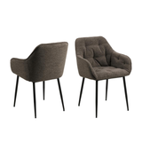 Harstad Eetkamerstoel - Set Van 2 - Taupe - Eetkamerstoelen - Rebellenclub