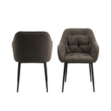 Harstad Eetkamerstoel - Set Van 2 - Taupe - Eetkamerstoelen - Rebellenclub