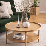 Jango Salontafel - ø80 cm - Eiken - Salontafels - Rebellenclub