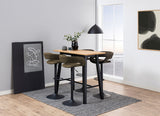 Jela Bartafel - 117 x 58cm - Eiken met Mat Zwart Frame - Bartafels - Rebellenclub
