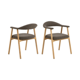 Joren Eetkamerstoel - Set Van 2 - Taupe - Eetkamerstoelen - Rebellenclub