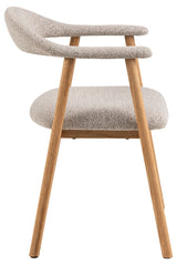 Joren Eetkamerstoel - Set van 2 - Beige Bouclé - Eetkamerstoelen - Rebellenclub