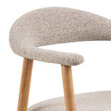 Joren Eetkamerstoel - Set van 2 - Beige Bouclé - Eetkamerstoelen - Rebellenclub