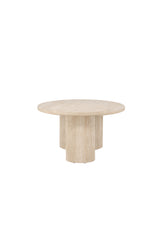 Junon Salontafel ø50 cm - Travertin - - Rebellenclub