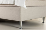 Kadina Eenpersoonsbed - 200 x 90 cm - Beige - Bedden - Rebellenclub