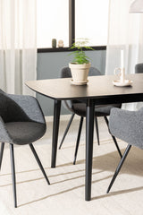 Kristiansand Eetkamertafel - 180 x 90 cm - Zwart - Eetkamertafels - Rebellenclub