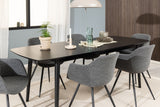Kristiansand Eetkamertafel - 180 x 90 cm - Zwart - Eetkamertafels - Rebellenclub