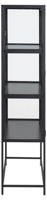 Lage vitrinekast Mando - Zwart - Vitrinekasten - Rebellenclub