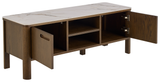 Leda TV-meubel - 120 x 40 cm - Marmerlook / Gerookt Eiken