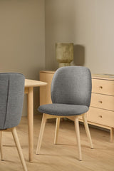 Leitra Eetkamerstoel - Set Van 2 - Grijs - Eetkamerstoelen - Rebellenclub