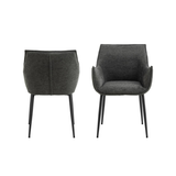 Lismore Eetkamerstoel - Set Van 2 - Donkergrijs - Eetkamerstoelen - Rebellenclub