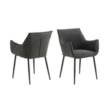 Lismore Eetkamerstoel - Set Van 2 - Donkergrijs - Eetkamerstoelen - Rebellenclub