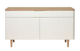 Lorne Dressoir - Wit met Eiken Blad en Poten - Dressoirs - Rebellenclub