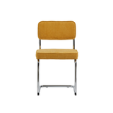 Luxor Eetkamerstoel - Set van 4 - Geel Ribstof  - Eetkamerstoelen - Rebellenclub
