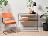 Luxor Eetkamerstoel - Set van 4 - Oranje Ribstof - Eetkamerstoelen - Rebellenclub