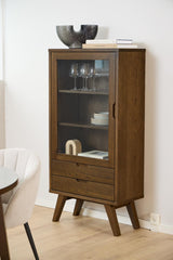 Mala Vitrinekast - Donker Eiken - Vitrinekasten - Rebellenclub