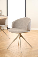 Malawi Eetkamerstoel - Beige met beige frame - Eetkamerstoelen - Rebellenclub