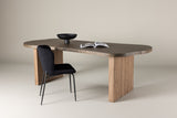 Malmes Eetkamertafel - 230 x 100 cm - Bruin Marmerlook - Eetkamertafels - Rebellenclub