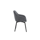 Morrey Eetkamerstoel - Set Van 2 - Antraciet - Eetkamerstoelen - Rebellenclub
